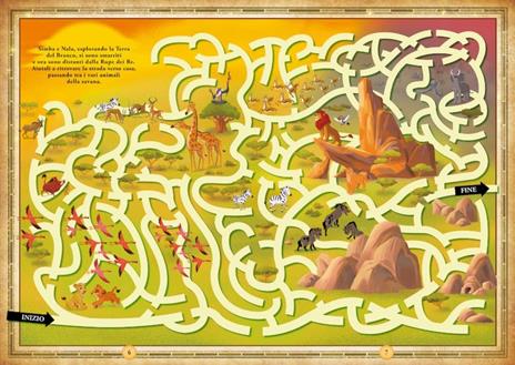 Dove vivono il Re Leone e altri amici animali. Mappe in puzzle. Leggi&Gioca. Ediz. a colori. Con puzzle 70 pezzi - 3
