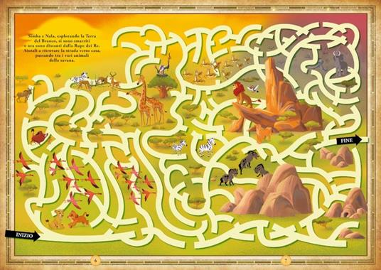 Dove vivono il Re Leone e altri amici animali. Mappe in puzzle. Leggi&Gioca. Ediz. a colori. Con puzzle 70 pezzi - 3