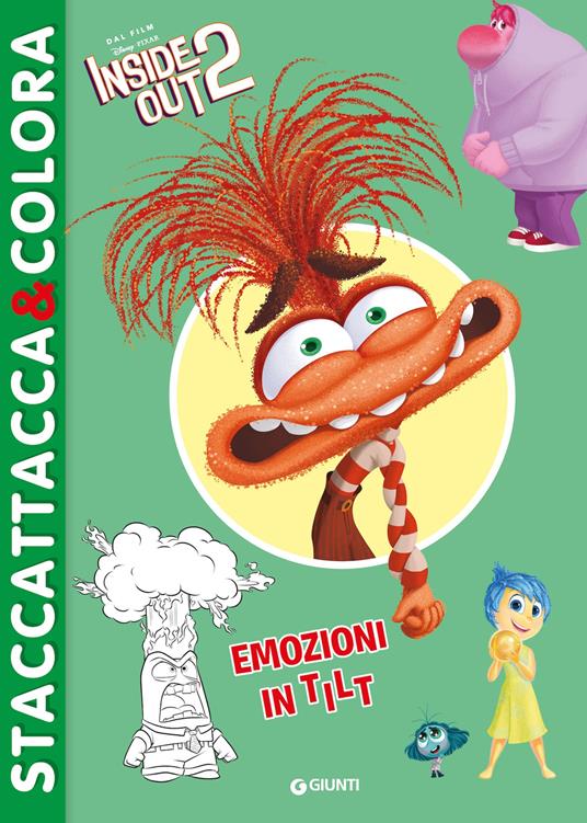 Emozioni in tilt. Inside Out 2. Staccattacca&colora. Con adesivi. Ediz. a colori - copertina