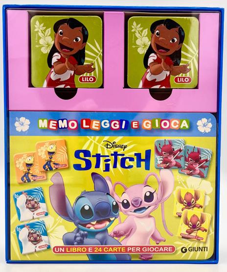 Stitch. Memo leggi e gioca. Ediz. illustrata. Con 24 Carte - copertina