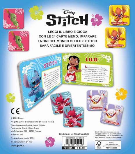 Stitch. Memo leggi e gioca. Ediz. illustrata. Con 24 Carte - 5