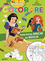 Principesse amiche dei boschi. Primo album da colorare. Ediz. a colori