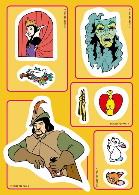 Biancaneve e i sette nani. Staccattacca&colora. Con adesivi. Ediz. a colori - 2