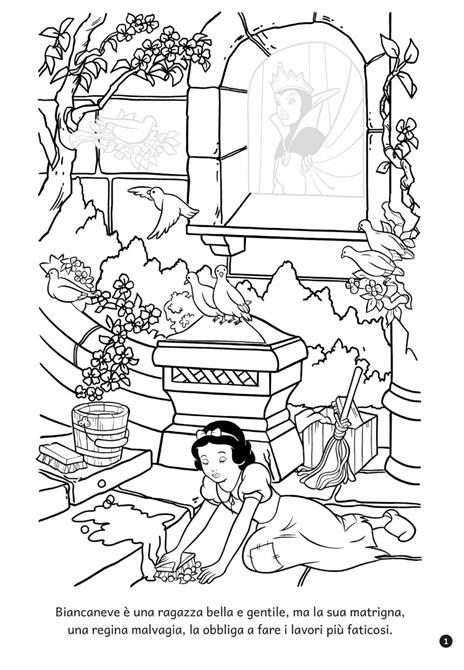 Biancaneve e i sette nani. Staccattacca&colora. Con adesivi. Ediz. a colori - 3