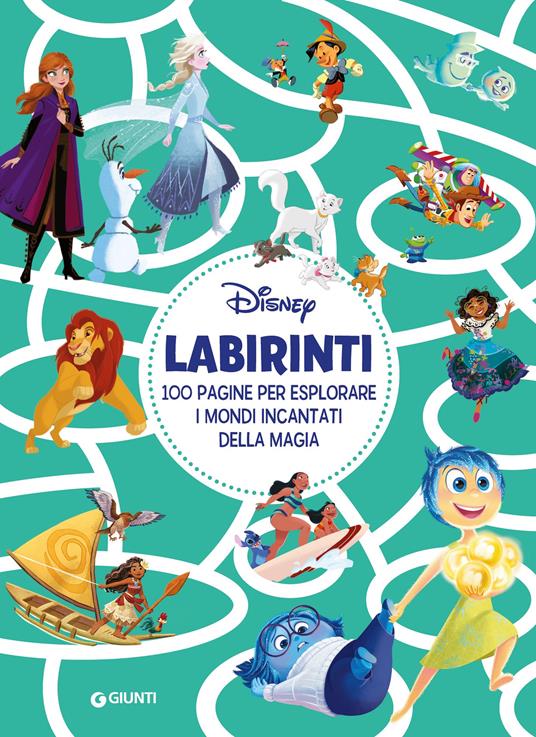 Labirinti Disney. 100 pagine per esplorare i mondi incantati della magia. Ediz. a colori - copertina