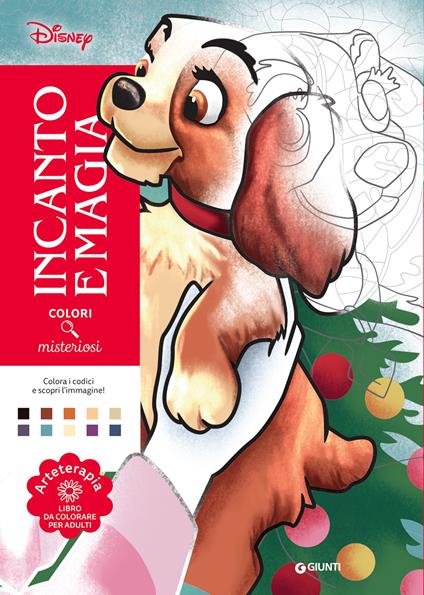 Incanto e magia. Disney. Colori misteriosi. Arteterapia. Libro da colorare per adulti. Ediz. a colori - copertina