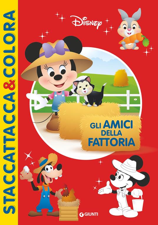 Gli amici della fattoria. Staccattacca & colora. Con adesivi. Ediz. illustrata - copertina