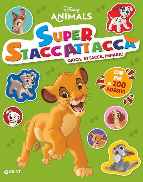 Disney Animals. Super staccattacca. Gioca, attacca, impara con più di 200 adesivi. Ediz. a colori - copertina
