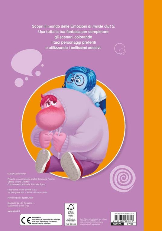 Inside out 2. Staccattacca&colora special. Con adesivi. Ediz. a colori - 2
