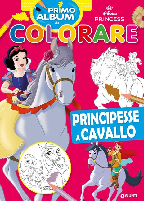Principesse a cavallo. Primo album da colorare. Ediz. illustrata - copertina