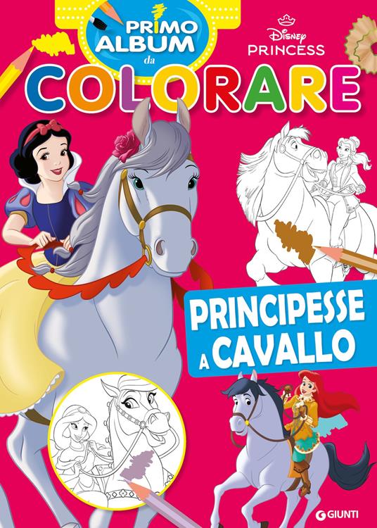 Principesse a cavallo. Primo album da colorare. Ediz. illustrata - copertina