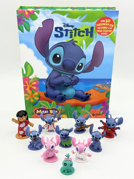 Stitch. Maxi box. Ediz. a colori. Con 10 personaggi 3D. Con poster gioco - copertina