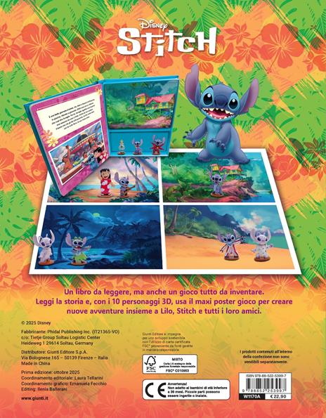 Stitch. Maxi box. Ediz. a colori. Con 10 personaggi 3D. Con poster gioco - 2