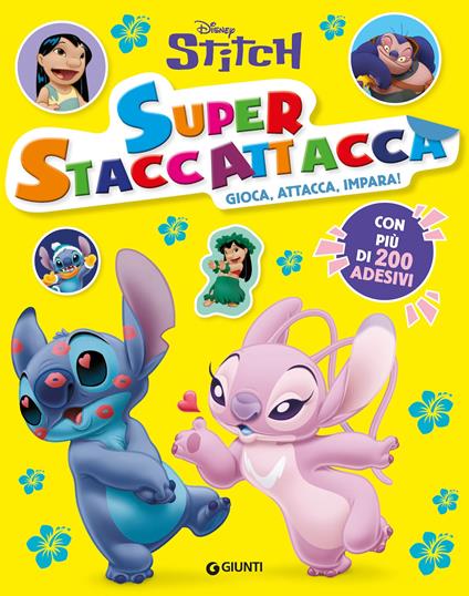 Stitch. Superstaccattacca. Gioca, attacca, impara. Con adesivi. Ediz. a colori - copertina
