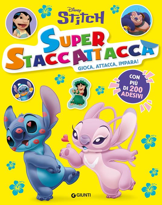 Stitch. Superstaccattacca. Gioca, attacca, impara. Con adesivi. Ediz. a colori - copertina