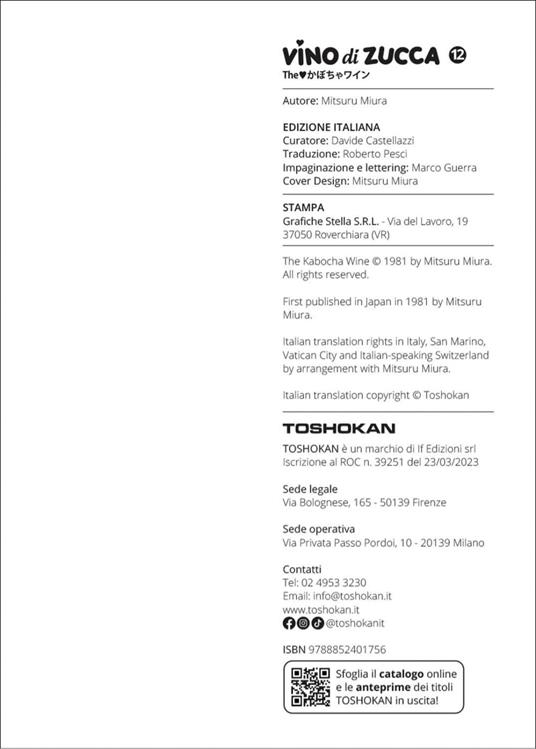 Vino di zucca. Vol. 12 - Mitsuru Miura - 3