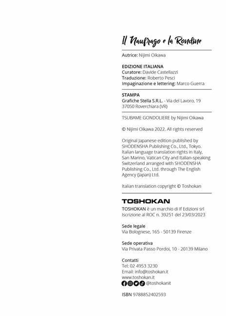 Il naufrago e la rondine - Nijimi Oikawa - 3