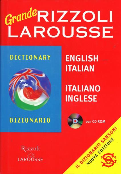 Grande dizionario Rizzoli Larousse italiano-inglese, inglese-italiano. Con CD-ROM - copertina
