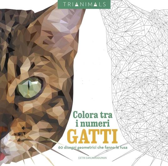 Gatti. 60 disegni geometrici che fanno le fusa. Colora tra i numeri. Ediz. illustrata - Cetin C. Karaduman - copertina