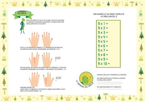 Se le tabelline vuoi imparare con le fiabe devi giocare. Pazzi per la matematica. Con adesivi. Ediz. a colori - 4
