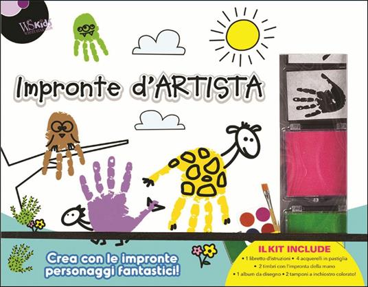 Impronte d'artista. Crea con le impronte personaggi fantastici! Con gadget - copertina