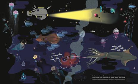 Il grande blu. Viaggio negli abissi marini. Ediz. a colori. Con File audio per il download - Lucie Brunelliere - 2