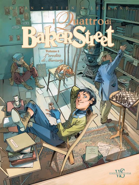 I quattro di Baker Street. Vol. 5: eredità di Moriarty, L'. - J. B. Djian,David Etien,Olivier Legrand - copertina