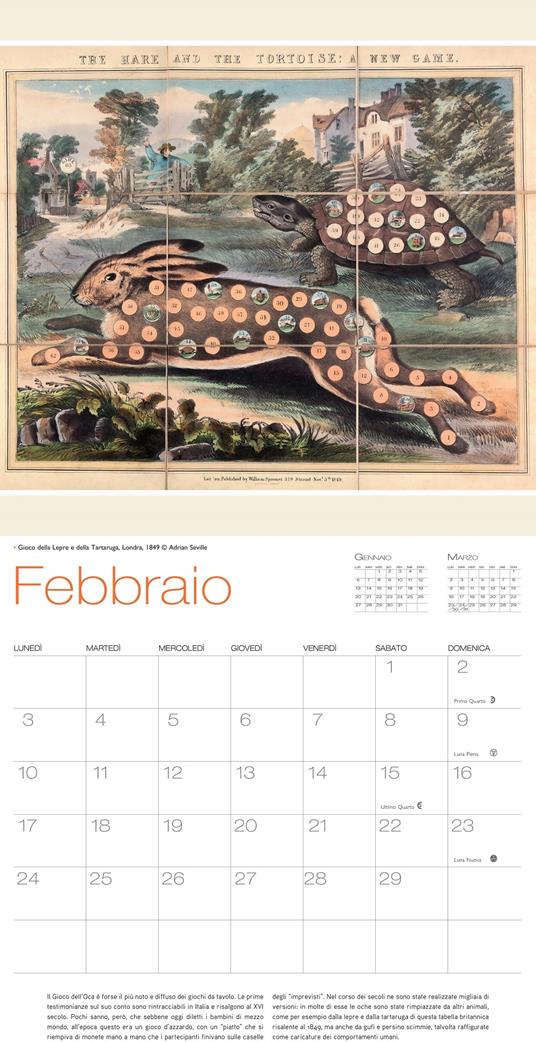 Giochi da tavolo vintage. Calendario da muro 2020 - 3