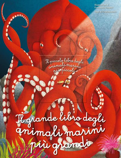 Il grande libro degli animali marini più grandi. Il piccolo libro degli animali marini più piccoli. Ediz. a colori - Cristina Banfi - copertina