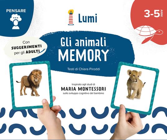 Gli animali memory (Pensare). Ediz. a colori. Con 40 tessere - Chiara Piroddi - copertina