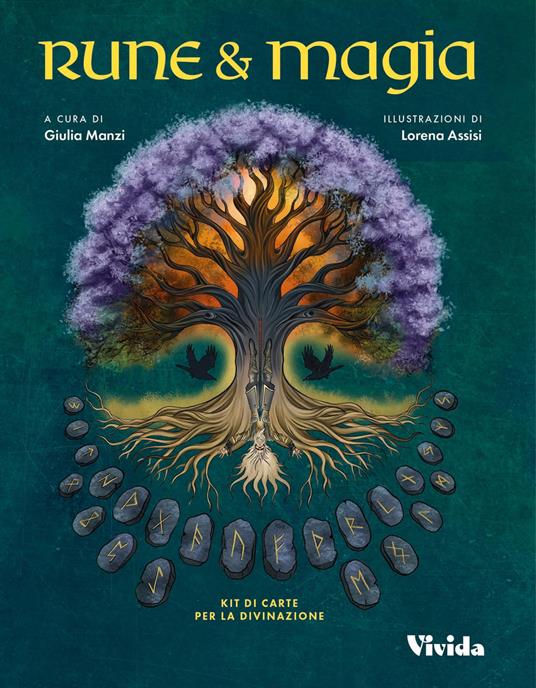 Rune & magia. Kit di 24 carte per la divinazione. Con manuale - Giulia Manzi - copertina