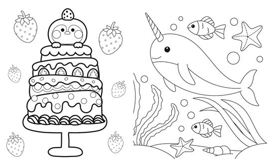 Teneri cuccioli kawaii. Un libro da colorare. Con adesivi. Ediz. illustrata - 3