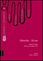 Nietzsche-Stirner. Atti del Convegno del Centro per la filosofia italiana (Tarquinia, dicembre 1983)
