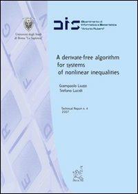 A Derivative-free algorithm for systems of nonlinear inequalities - Giampaolo Liuzzi,Stefano Lucidi - copertina