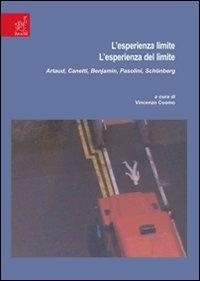 L'esperienza limite. L'esperienza del limite. Artaud, Canetti, Benjamin, Pasolini, Schönberg - Vincenzo Cuomo,Stefania Astarita - copertina