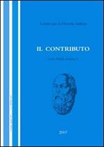 Il contributo (2007). Vol. 1