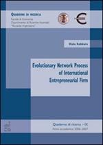 Evolutionary network process of international entrepreneurial