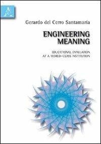 Engineering meaning. Educational evaluation at a world-class institution - Gerardo Del Cerro Santamaria - copertina