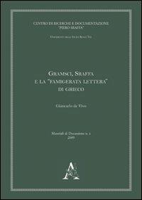 Gramsci, Sraffa e la «famigerata lettura» di Grieco - Giancarlo De Vivo - copertina