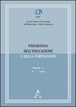 Psicologia dell'educazione e della formazione (2009). Vol. 1