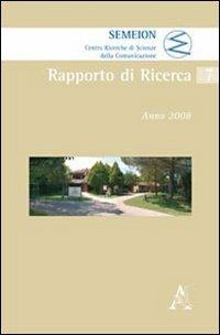 Rapporto di ricerca 2008 - Guido Maurelli - copertina