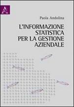 L' informazione statistica per la gestione aziendale