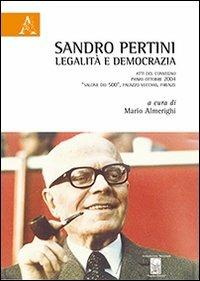Sandro Pertini. Legalità e democrazia - copertina