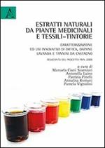 Estratti naturali da piante medicinali e tessili-tintorie. Caratterizzazione ed usi innovativi di ortica, daphne, lavanda... Resoconto del Progetto PRIN 2008