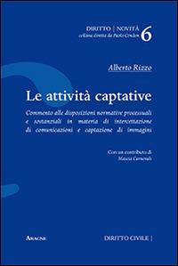 Le attività captative - Alberto Rizzo - copertina