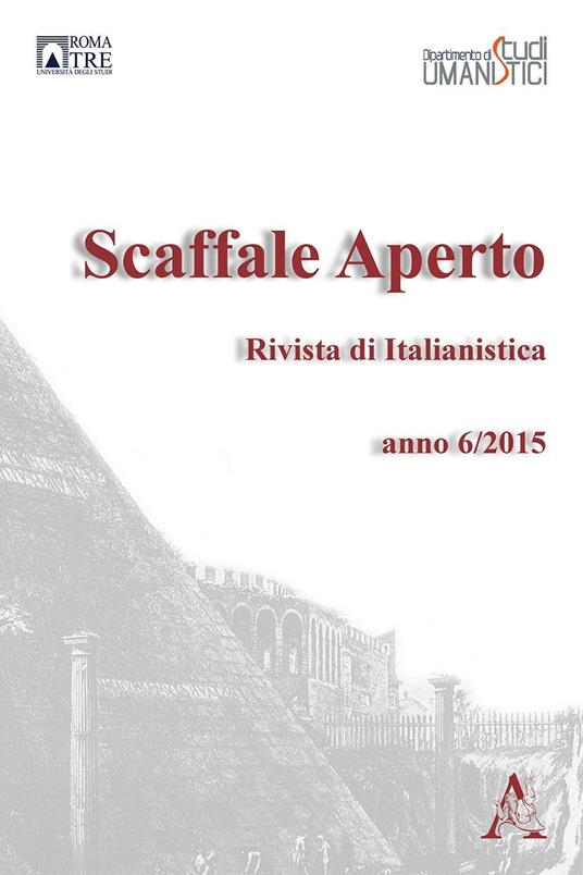 Scaffale aperto. Rivista di italianistica (2015) - Giuseppe Crimi - copertina