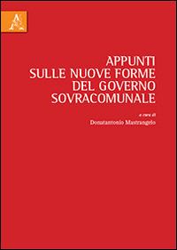 Appunti sulle nuove forme del governo sovracomunale - copertina