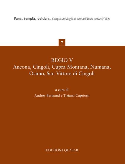 Regio V. Ancona, Cingoli, Cupra Montana, Numana, Osimo, San Vittore di Cingoli - copertina