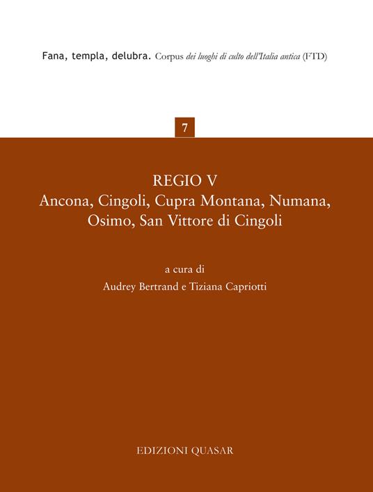 Regio V. Ancona, Cingoli, Cupra Montana, Numana, Osimo, San Vittore di Cingoli - copertina
