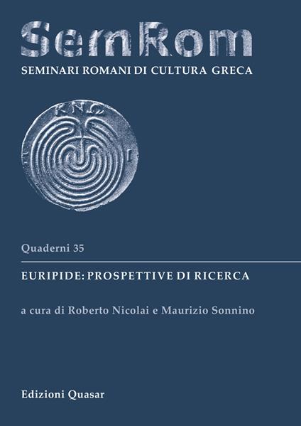 Euripide: prospettive di ricerca. Ediz. multilingue - copertina